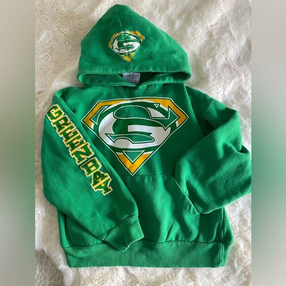 Greenbay Superman Kids Hooded Sweatshirt‎ Sz M (10-12) - Picture 3 of 7